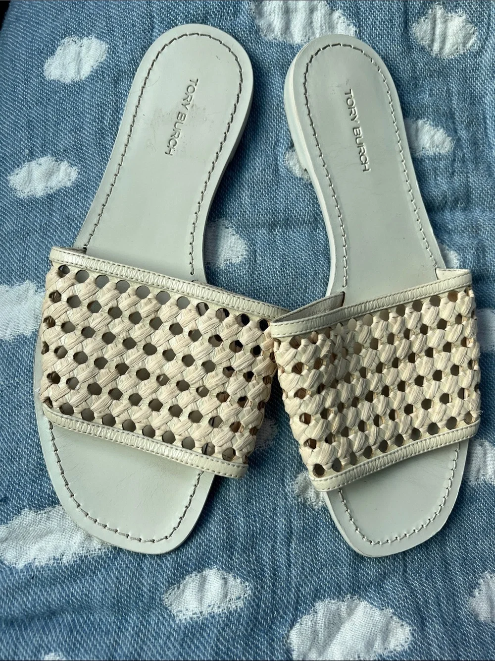 Tory Burch Wicker Slides - 7.5